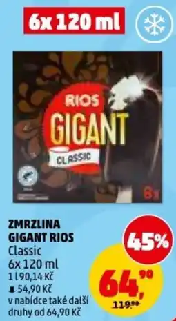 Penny Market Zmrzlina gigant rios classic nabídka