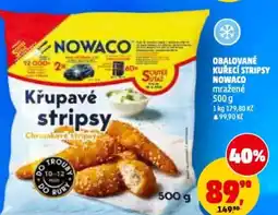 Penny Market Obalované kuřecí stripsy nowaco mražené nabídka