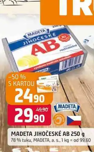 Trefa MADETA JIHOČESKÉ AB 250 g 78% tuku nabídka