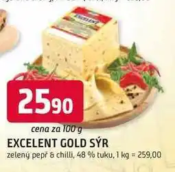 Trefa EXCELENT GOLD SÝR zelený pepř & chilli, 48 % tuku nabídka