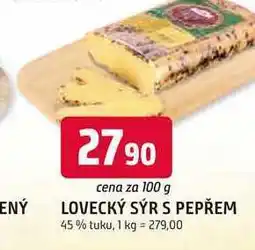 Trefa LOVECKÝ SÝR S PEPŘEM 45% tuku nabídka
