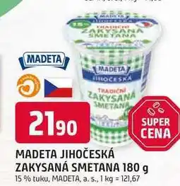 Trefa MADETA JIHOČESKÁ ZAKYSANÁ SMETANA 180 g 15% tuku nabídka