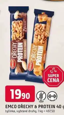Trefa EMCO OŘECHY & PROTEIN 40g tyčinka nabídka