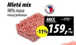 ZEMAN Mleté mix 98% masa masný polotovar nabídka