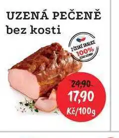 RABBIT řeznictví UZENÁ PEČENĚ bez kosti nabídka