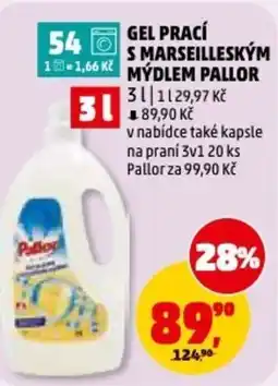 Penny Market Gel prací s marseilleským mýdlem Pallor nabídka