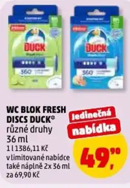 Penny Market Wc blok fresh discs Duck nabídka
