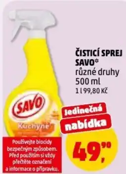 Penny Market Čisticí sprej Savo nabídka