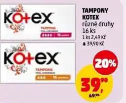 Penny Market Tampony Kotex nabídka