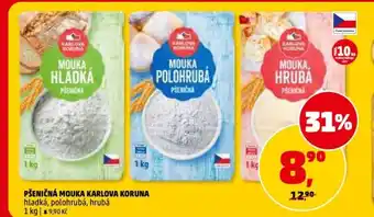 Penny Market Pšeničná mouka karlova koruna hladká, polohrubá, hrubá nabídka
