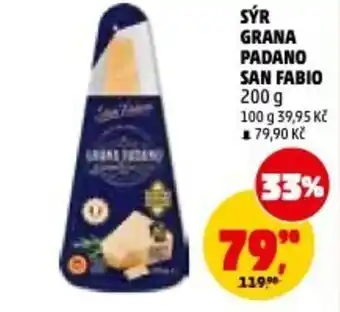 Penny Market Sýr grana padano San fabio nabídka