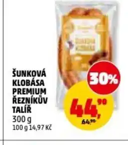 Penny Market Šunková klobása premium řezníkův talíř nabídka
