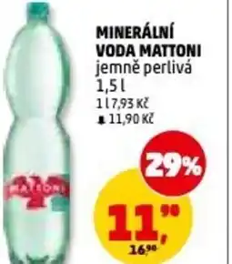 Penny Market Minerální voda Mattoni jemně perlivá nabídka