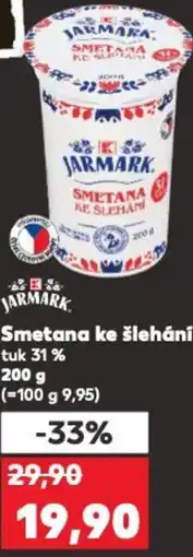 Kaufland Smetana ke šlehání tuk 31% nabídka