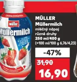 Kaufland MÜLLER Müllermilch nabídka