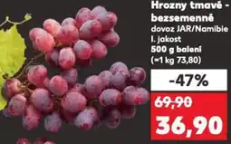 Kaufland Hrozny tmavé - bezsemenné nabídka