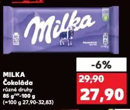Kaufland MILKA Čokoláda nabídka