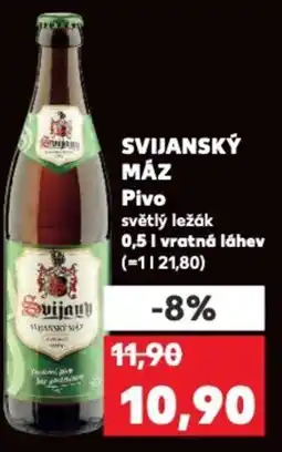 Kaufland SVIJANSKÝ MÁZ Pivo nabídka