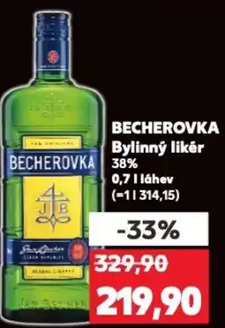 Kaufland BECHEROVKA Bylinný likér 38% nabídka