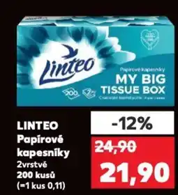 Kaufland LINTEO Papírové kapesníky nabídka