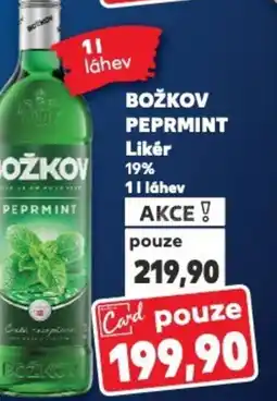 Kaufland BOŽKOV PEPRMINT Likér 19% nabídka