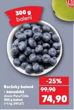 Kaufland Borůvky balené - kanadské nabídka