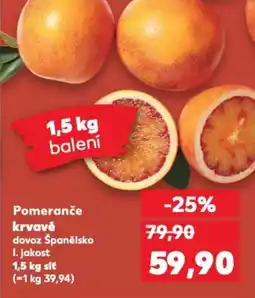 Kaufland Pomeranče krvavé nabídka