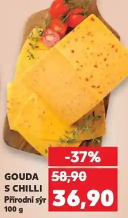 Kaufland GOUDA S CHILLI Přírodní sýr nabídka