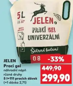 Kaufland JELEN Prací gel nabídka