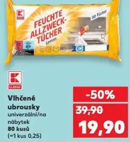 Kaufland Vlhčené ubrousky nabídka