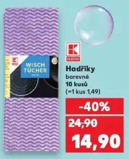 Kaufland Hadříky barevné nabídka