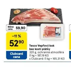 Tesco Vepřový bok bez kosti plátky nabídka
