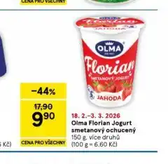 Tesco Olma florian jogurt smetanový ochucený nabídka
