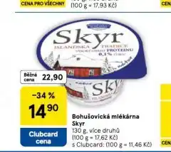 Tesco Bohušovická mlékárna skyr nabídka