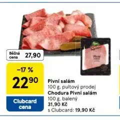 Tesco Pivní salám nabídka