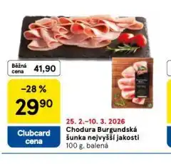 Tesco Burgunská šunka nejvyšší jakosti nabídka
