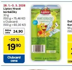 Tesco Liptov hravé korbáčiky nabídka