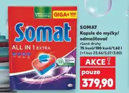 Kaufland SOMAT Kapsle do myčky/ odmašťovač nabídka