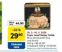 Tesco Franz josef kaiser tuňák nabídka