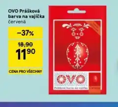 Tesco Ovo prášková barva na vajíčka nabídka
