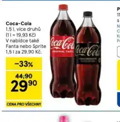 Tesco Coca cola, coca cola zero nabídka