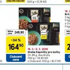 Tesco Sheba kapsičky pro kočky nabídka