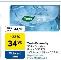 Tesco Tento kapesníky nabídka