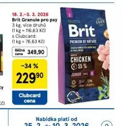 Tesco Brit granule pro psy nabídka