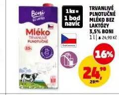 Penny Market Trvanlivé plnotučné mléko bez laktózy nabídka