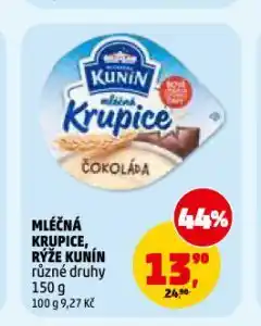 Penny Market Kunín mléčná rýže nabídka