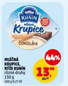 Penny Market Kunín mléčná krupice nabídka