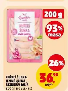 Penny Market Kuřecí šunka jemně uzená nabídka
