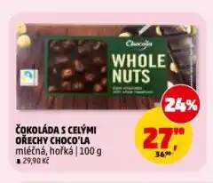 Penny Market Čokoláda s celými ořechy choco'la nabídka