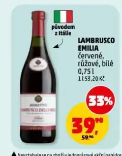 Penny Market Lambrusco emilia nabídka